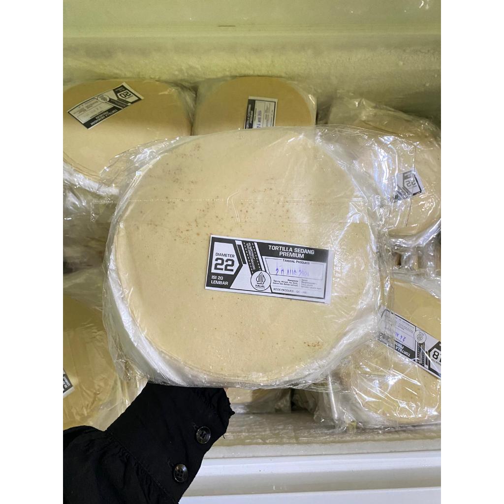 

Kulit Kebab/Tortilla ukuran 22cm isi 20pcs