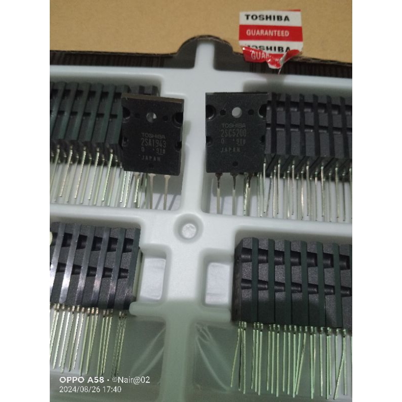 Transistor final Toshiba A 1943 C 5200 seri 918 japan