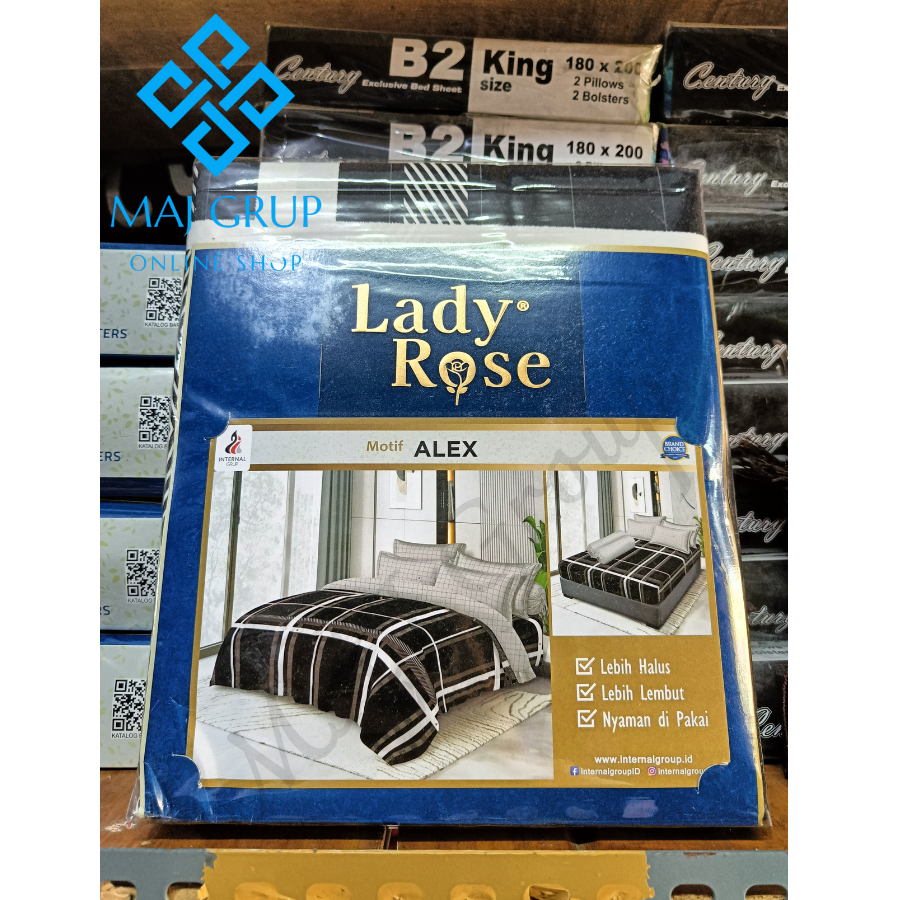 Sprei Lady Rose Ukuran 180x200 cm internal Group - Terbaru