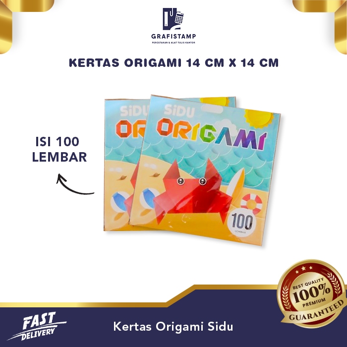 

Kertas Origami Sidu Ukuran 14 cm x 14 cm