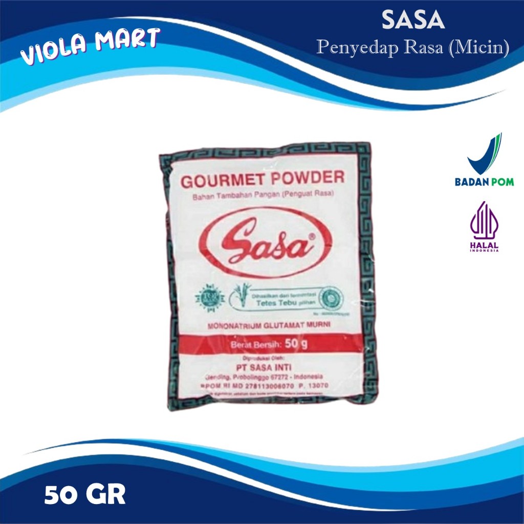 

Penyedap Rasa SASA 50gr / Micin / Gourmet Powder