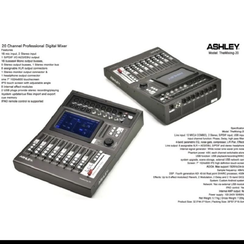 Mixer digital Ashley The mixing 20 original 20channel mixer Ashley THEMIXING 20
