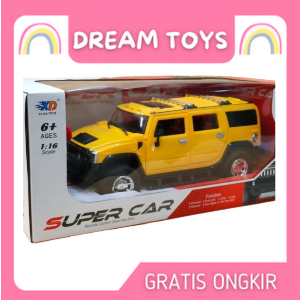 Mainan Mobil RC Super Car RC Jeep Hummer buka Pintu