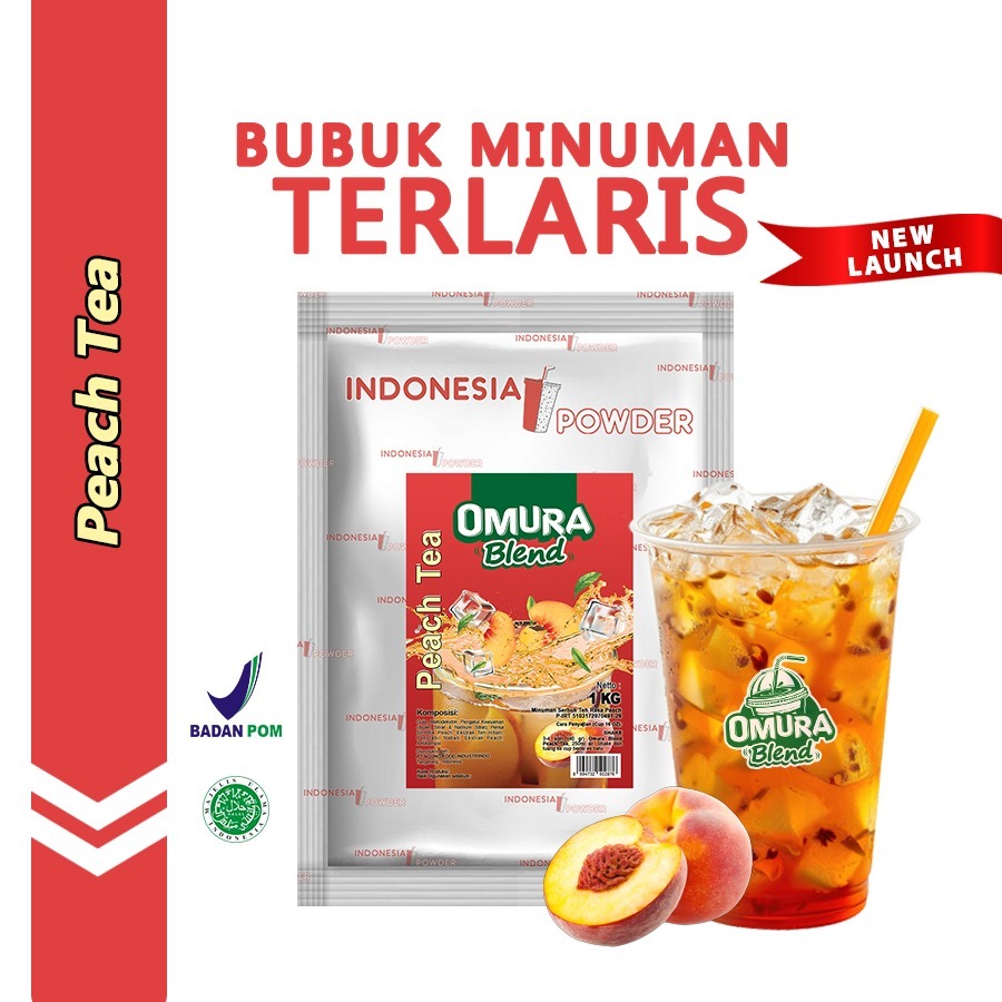 

OMURA Blend Bubuk Minuman Premium Rasa Peach Tea / Teh Buah Persik Powder Drink 1 Kg Omura Blend