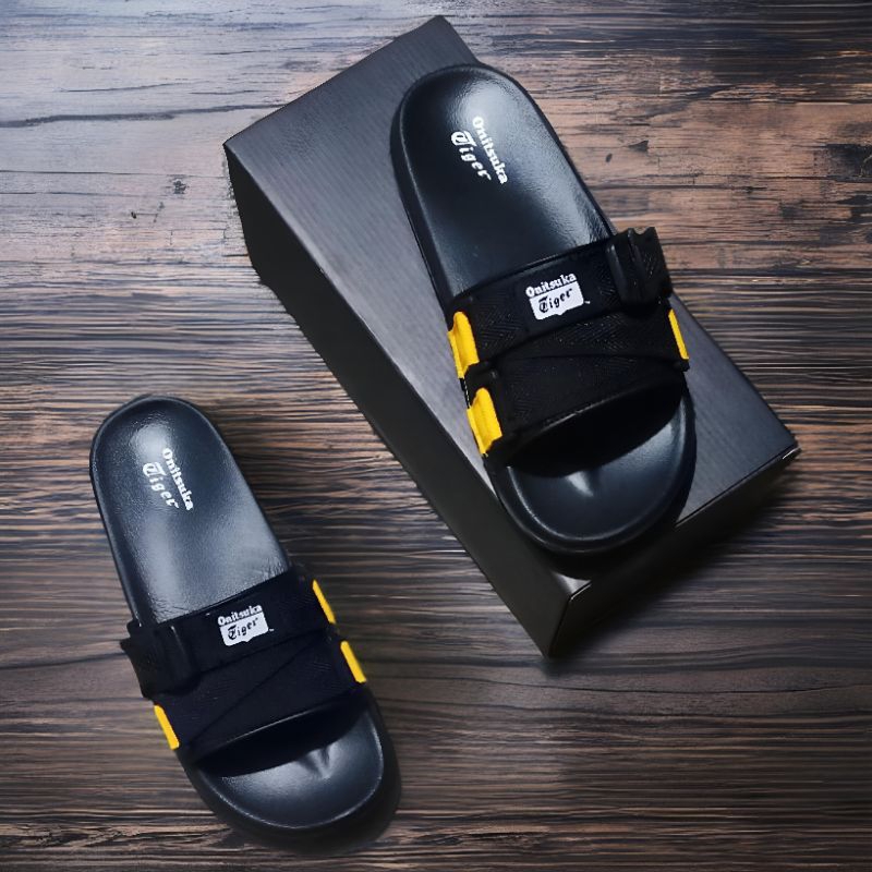 ONITSUKA TIGER SANDAL SLIPPER PRIA TALI STRAP SLIP ON
