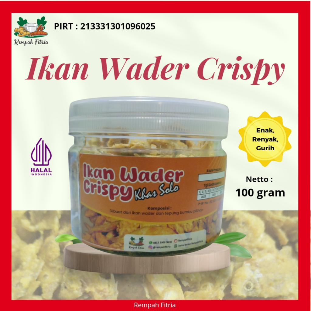 

Lauk Gurih Ikan Wader Crispy Khas Solo 100 gr