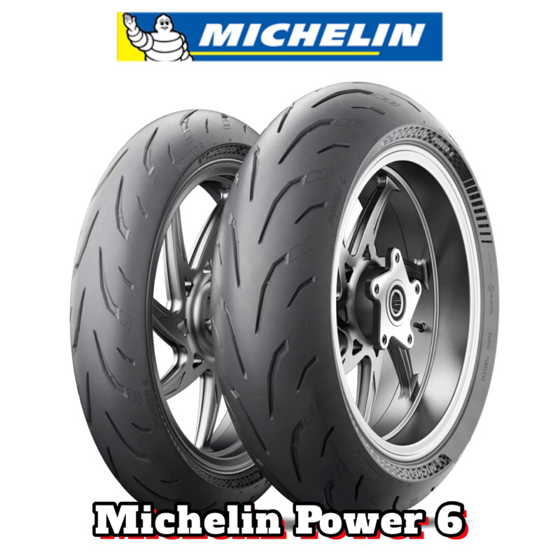 Ban Michelin Power 6 120/70-17 + 160/60-17 ( Paket Hemat Depan Belakang FR + RR )