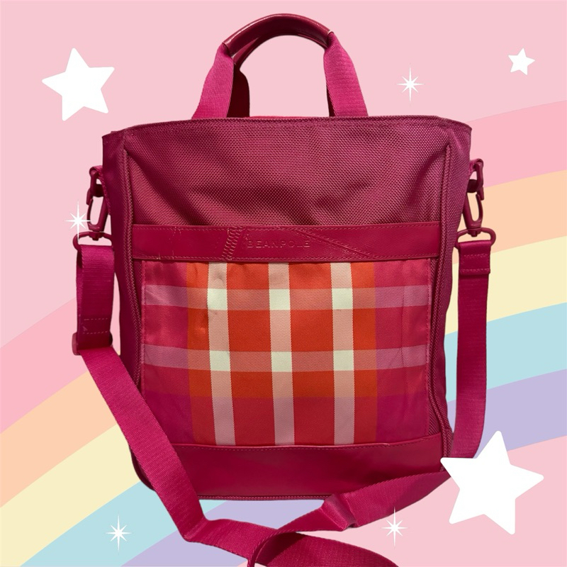 tas sling bag kanvas. tas sling bag beanpole preloved