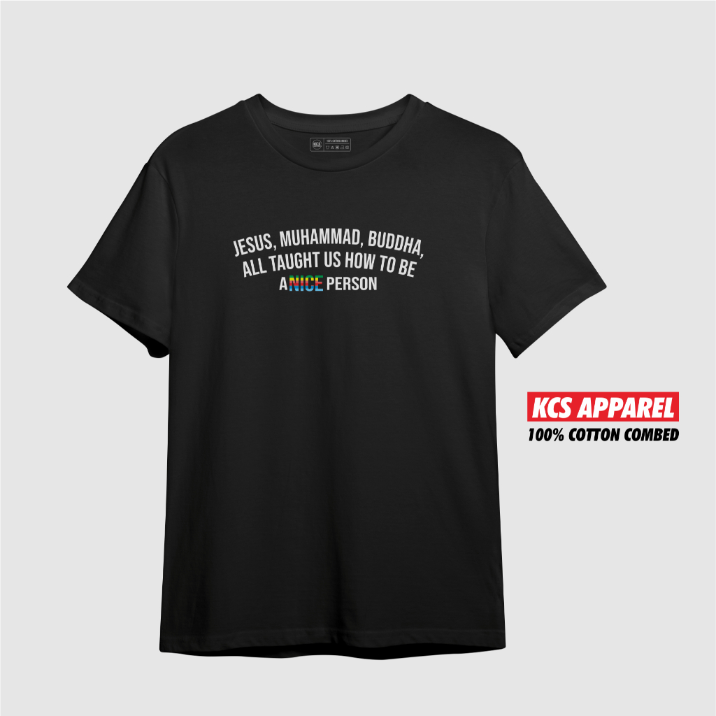 Kaos pluralisme tshirt jesus muhammad buddha religi agama yesus