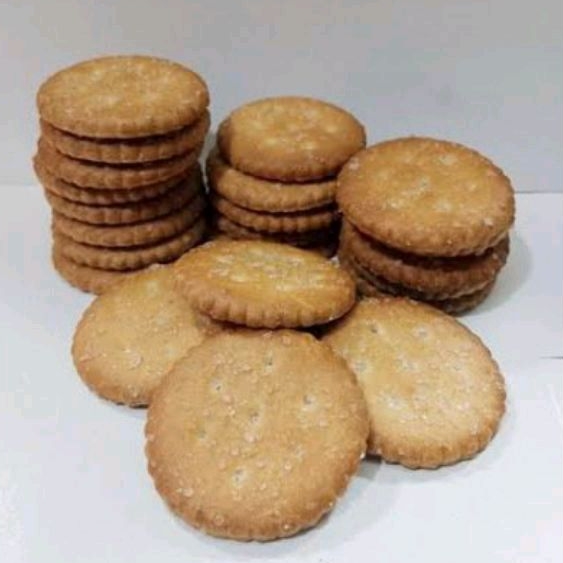 

1 kg Biskuit Bulat Durian / Biskuit Koin Durian Taburan Gula