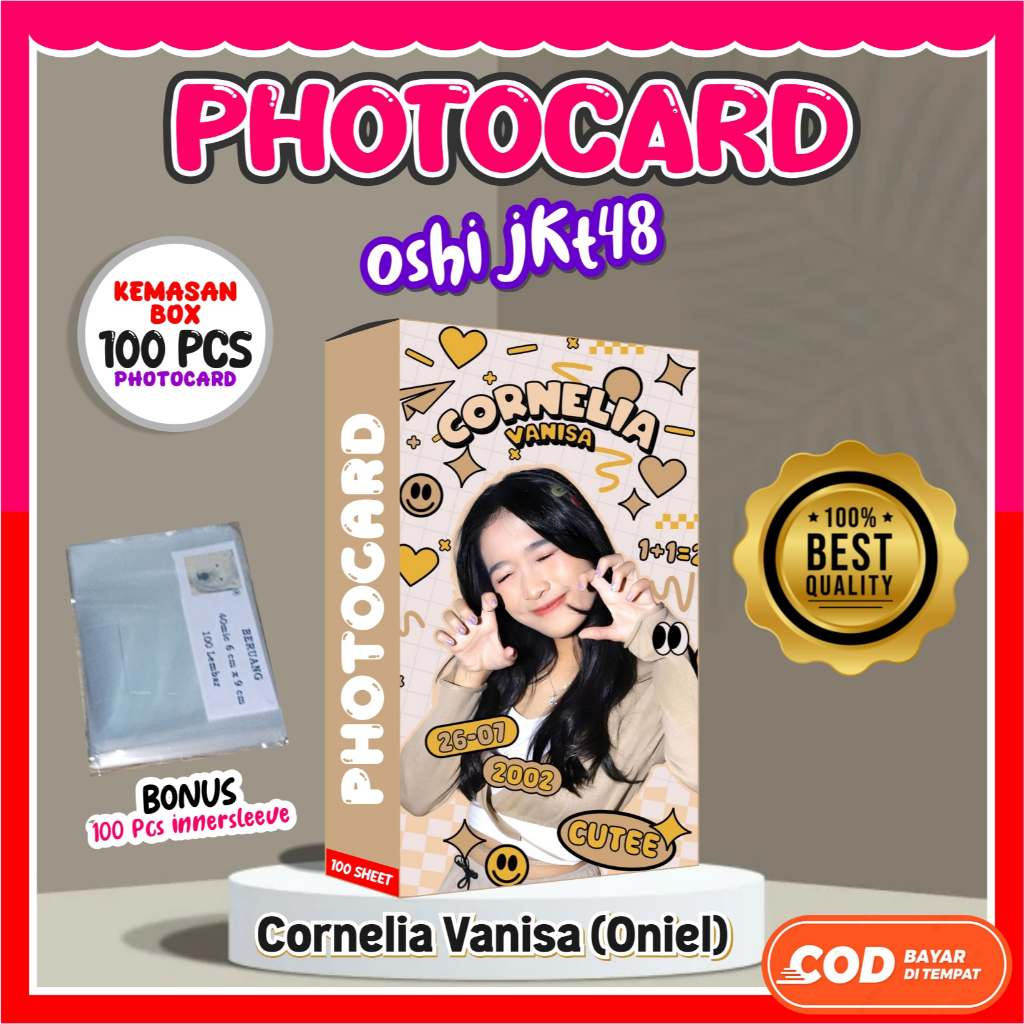 100 Photocard Oniel JKT48 GRATIS 100 Innersleeve | OSHI JKT48