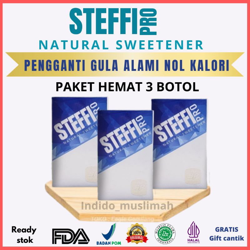 

STEFFI PRO PAKET HEMAT 3 BOTOL GULA UNTUK DIABETES PENGGANTI GULA ALAMI