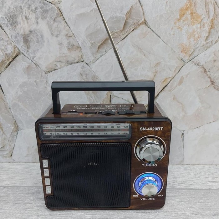 Radio Sonia Sn4020Bt XBass Fm/Am/Sw 3Band Pemutaran Musik//Radio