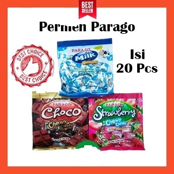 

Permen Lunak Susu / Chewy Candy Milk Parago 60 Gr Varian Mints, Grape, Milk, Chocolate