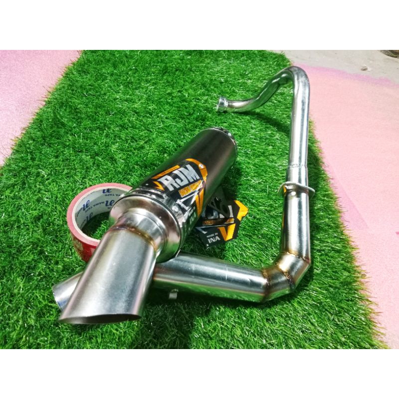 Knalpot samlong RJM untuk motor metik vario karbu vario led vario kze vario 160 saringan bisa req