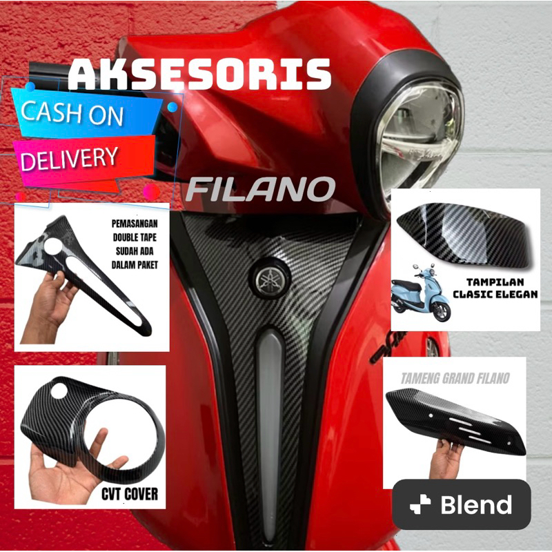 dasi filano carbon aksesoris filano variasi filano carbon part carbon grand filano