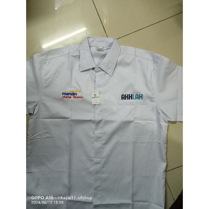 KEMEJA MANDIRI UTAMA FINANCE baju BUMN mandiri finance