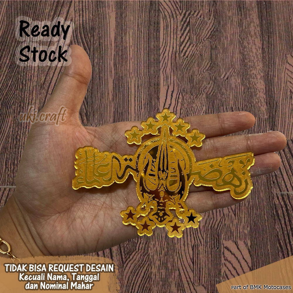 Logo PN NU Untuk Hiasan Mahar Bahan Akrilik Gold Dan Mdf