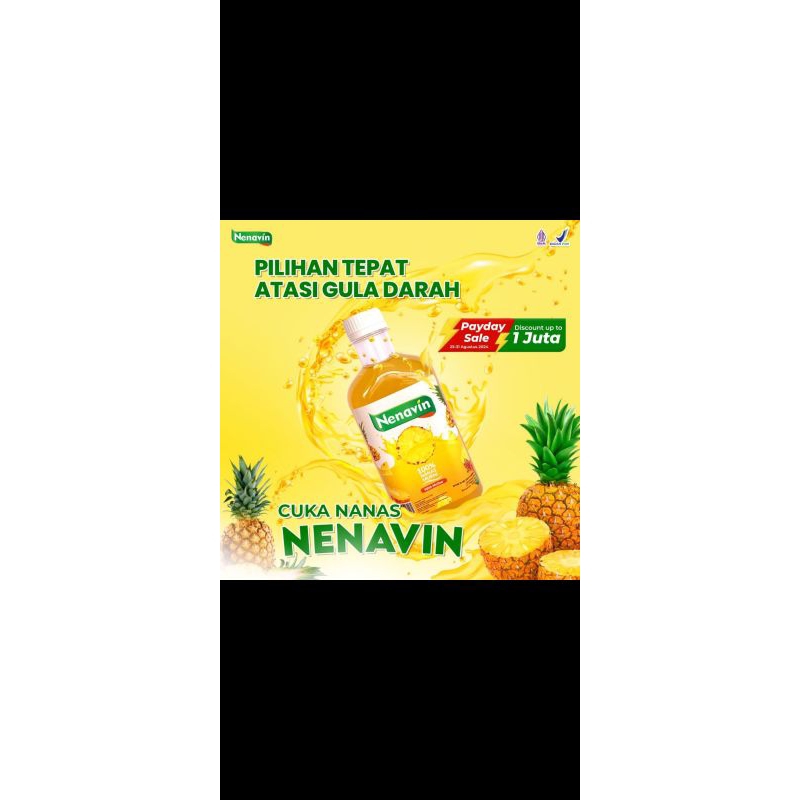 

Cuka Nanas Asli Turunkan Kadar Gula Darah 100%