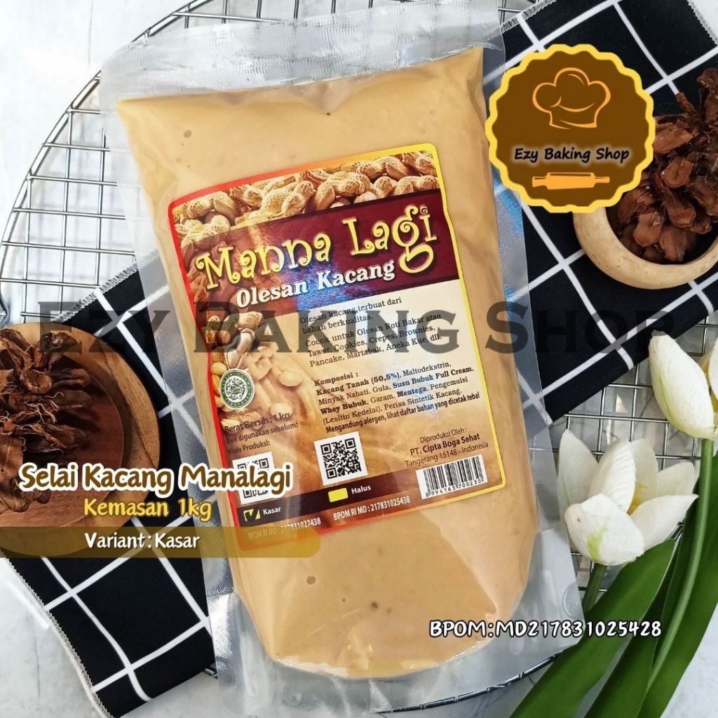 

Selai Kacang Kasar Manalagi 1kg - Selai Skippy