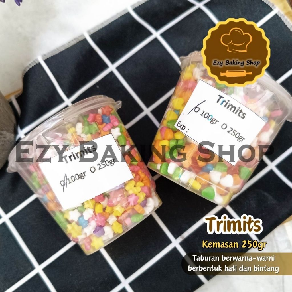 

Trimits Sugar Sprinkel Warna Warni 100gr - Edible Sprinkle Hiasan kue Aneka Bentuk