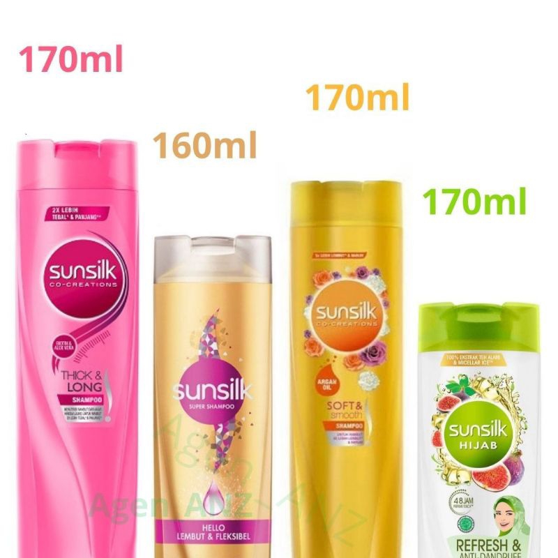 Sunsilk co-creations Thick & Long 170ml Shampoo Sunsilk pink Sunsilk super shampoo 160ml sunslik co 
