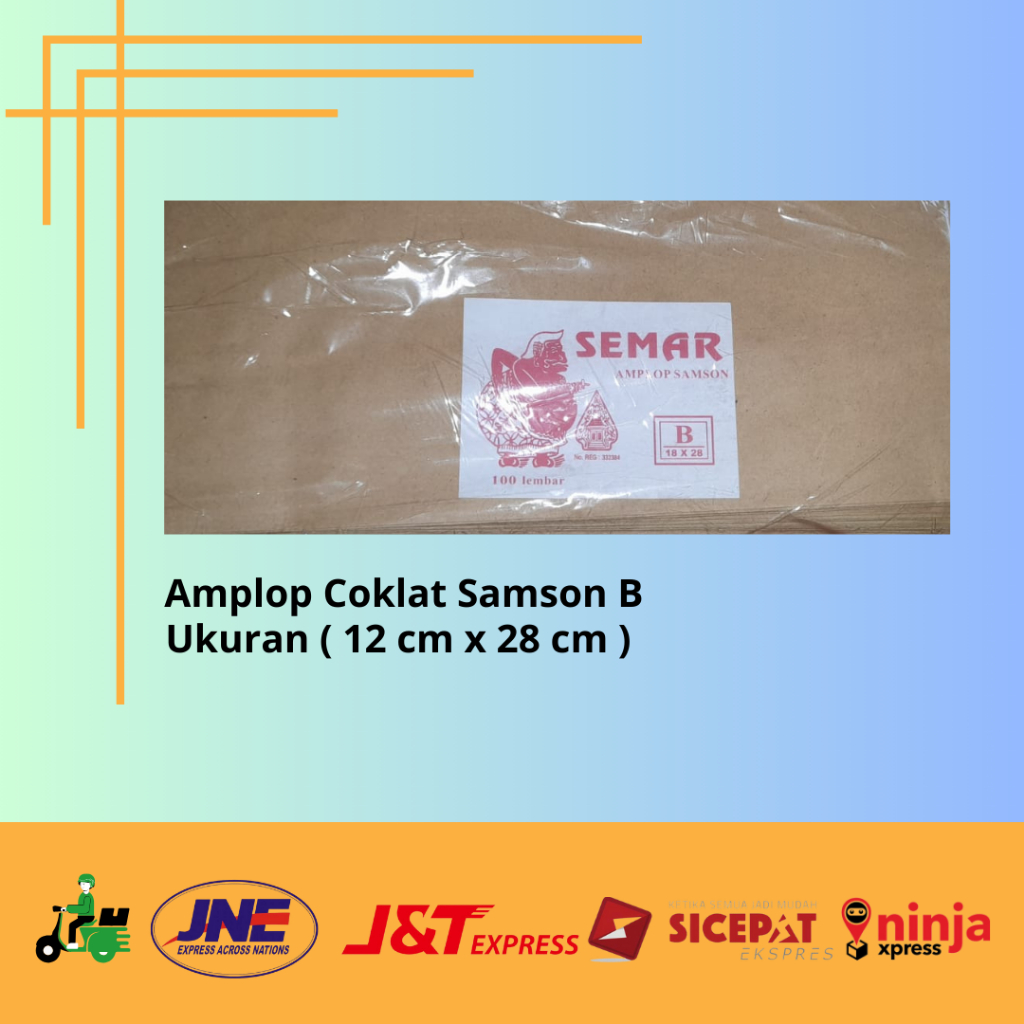 

Amplop Coklat / Amplop Kertas Coklat Tanpa Lem / Amplop Samson B
