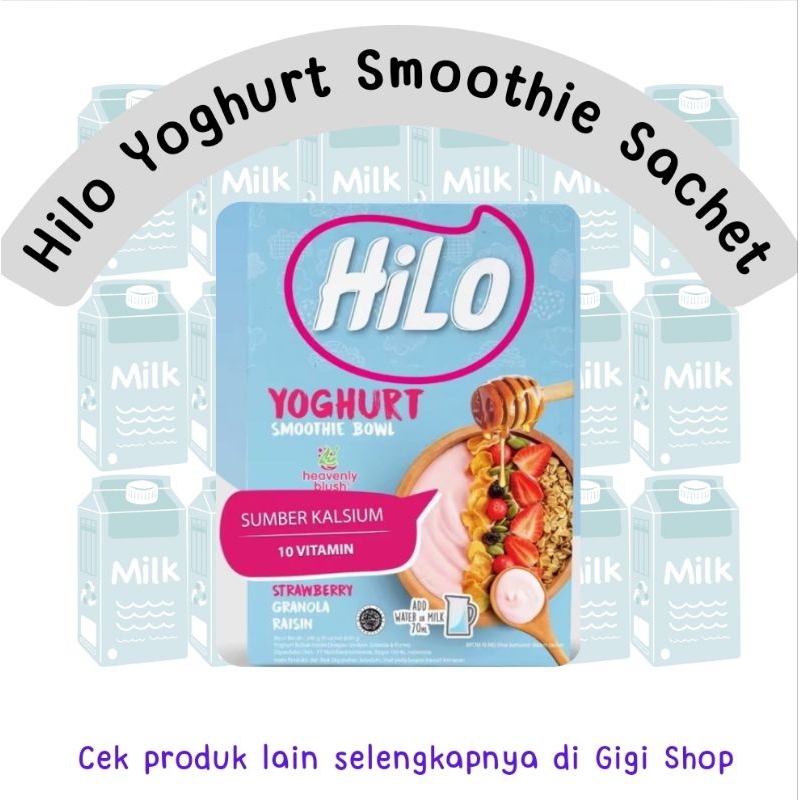 

Hilo Yoghurt Smootie Bowl Strawberry Susu Yogurt Smoothie 30 Gr