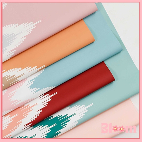 

Flower wrapping paper motif tribe lurik kertas buket bunga wave list KB6176