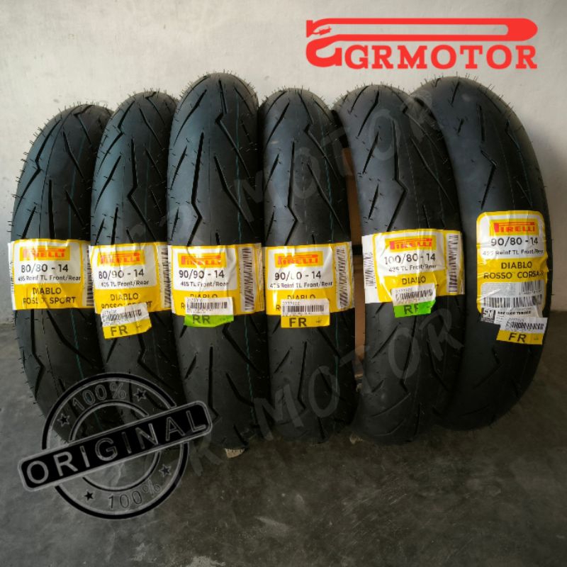 Ban pirelli ring 14 | ban tubles 90/90 14 80/90 14 80/80 14 90/80 14 100/80 14 ban Pirelli corsa2 14