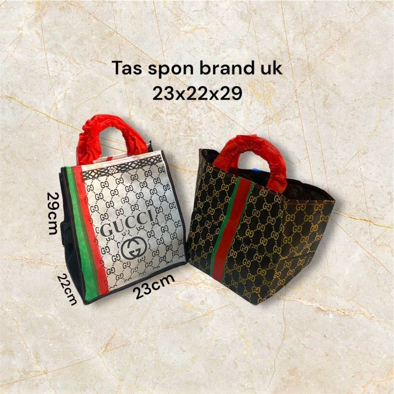 

Tas spon brand motif uk 23x22x29 (isi 12pcs)