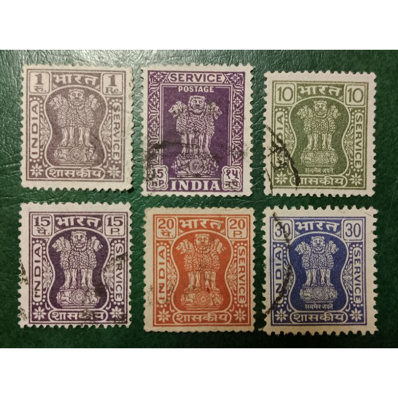 

Prangko India 6 Pcs Campur USED