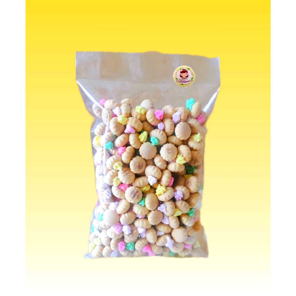 

250gr Gem Rose Biskuit kembang gula Kue Kancing Snack Jadul (scp)
