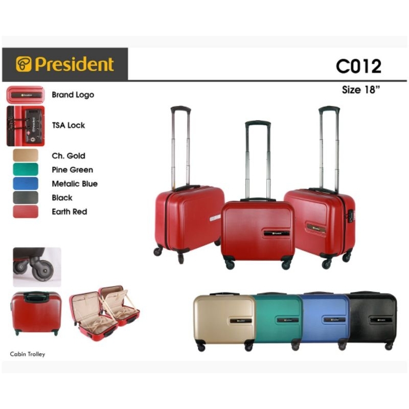 Koper Cabin President 18 inch instant Bandung