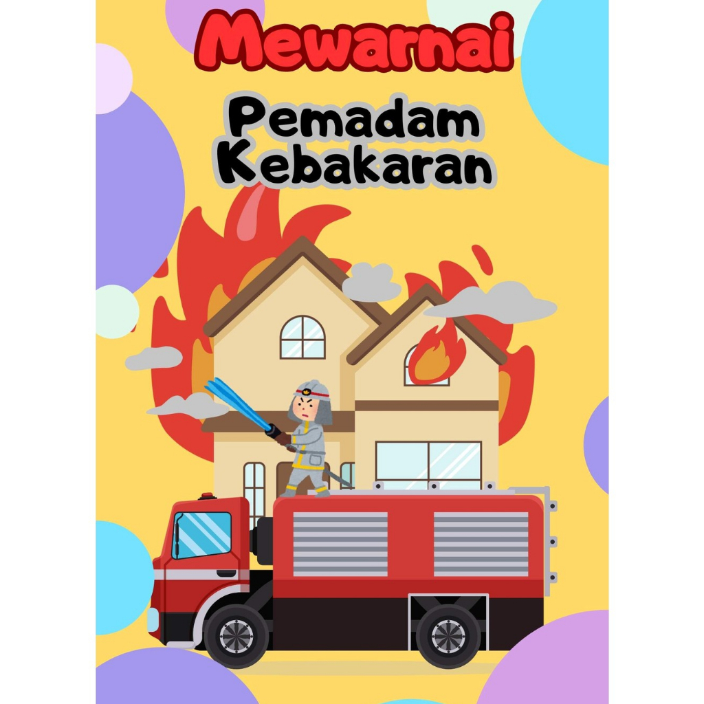 Digital Produk Buku Mewarnai Printable Worksheet Anak Usia 2 - 5 Tahun 15 Halaman