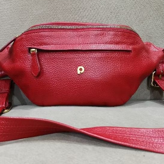 TAS PINGGANG PAPILLON PRELOVED MERAH MULUS