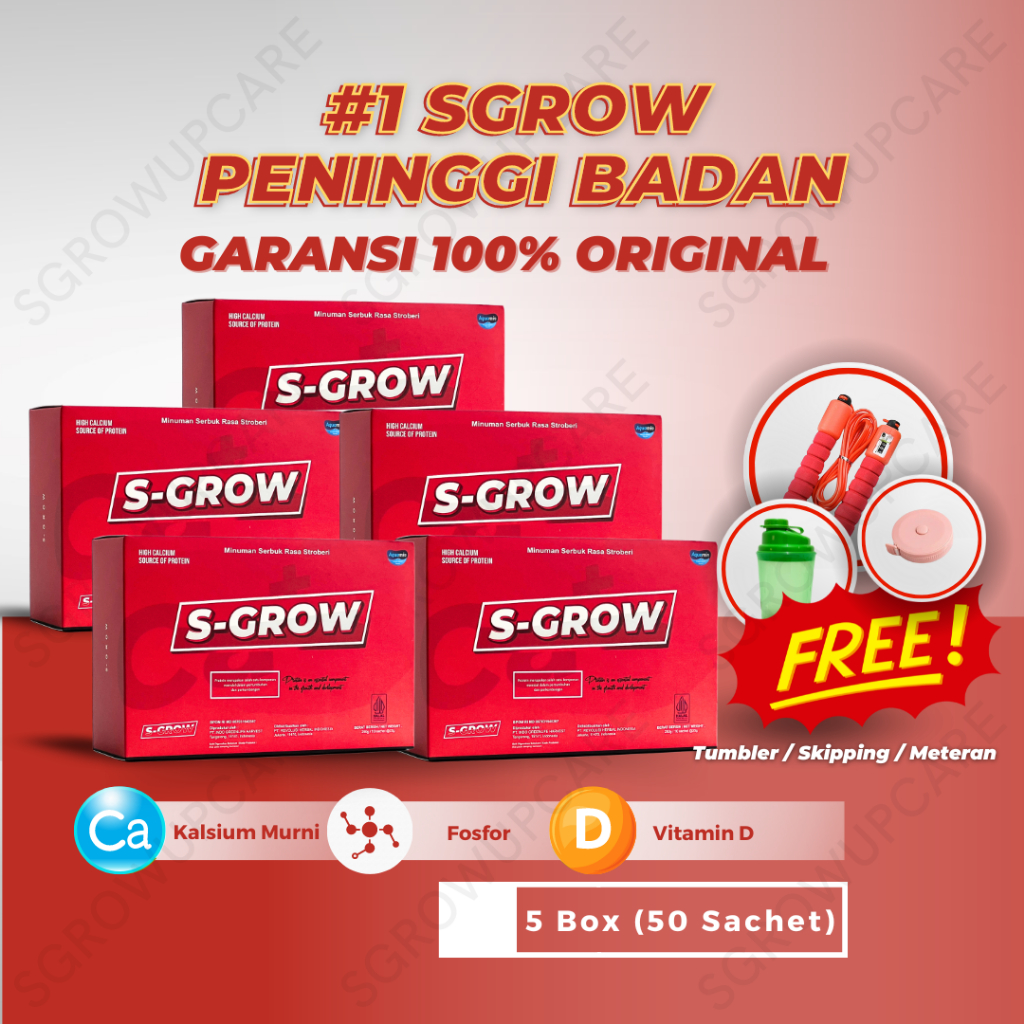 

S-GROW Susu Peninggi Badan Terbaik Isi 5 Box