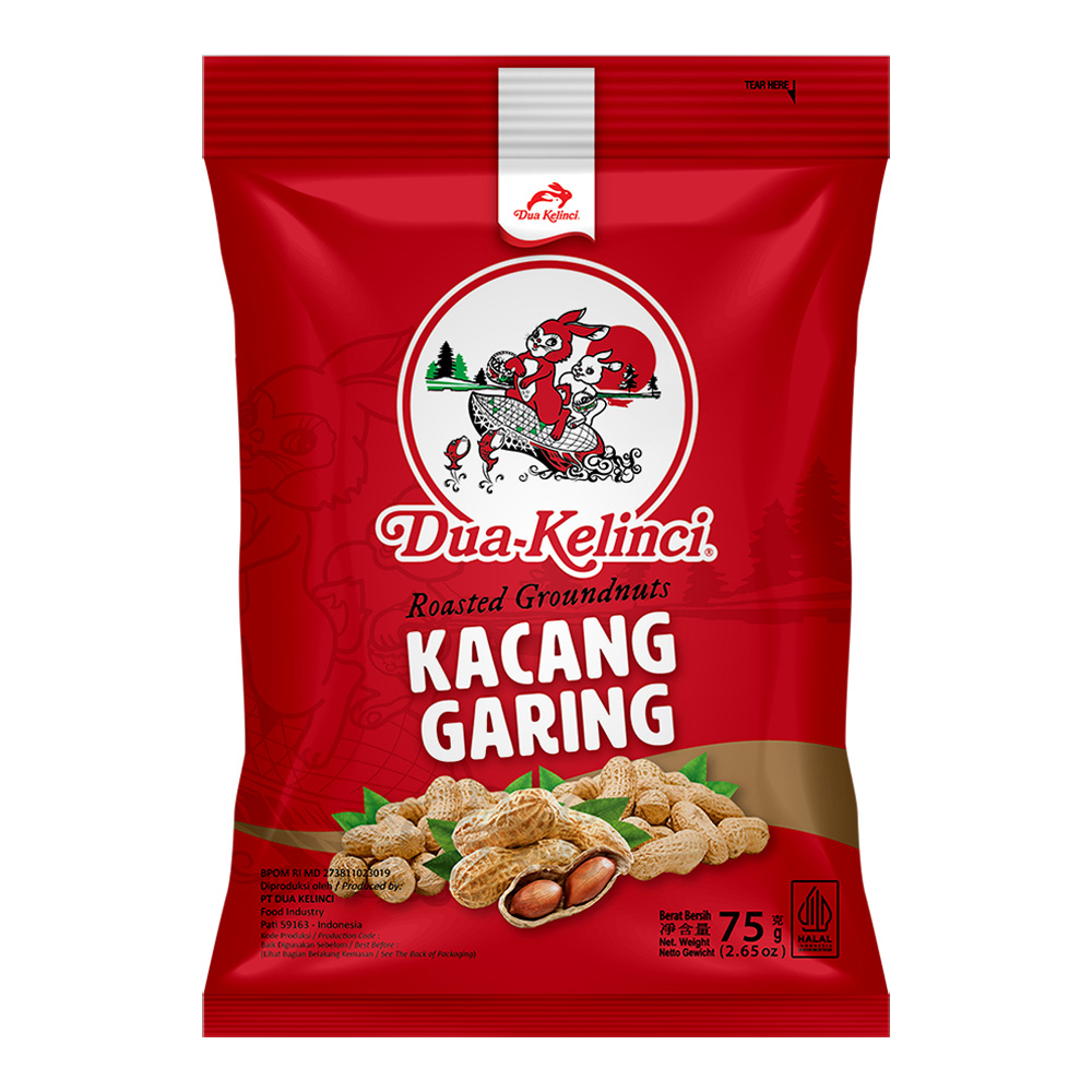 

Dua Kelinci Kacang Kulit Garing 75 g