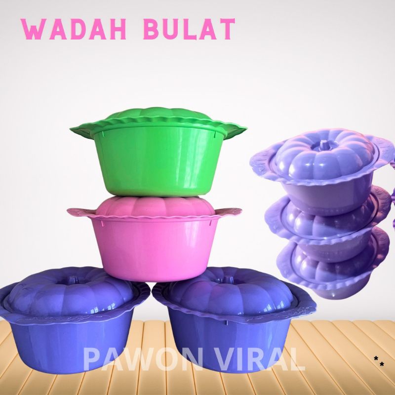 (1 LUSIN) WADAH PRASMANAN BULAT / BASI SAYUR WADAH PRASMANAN