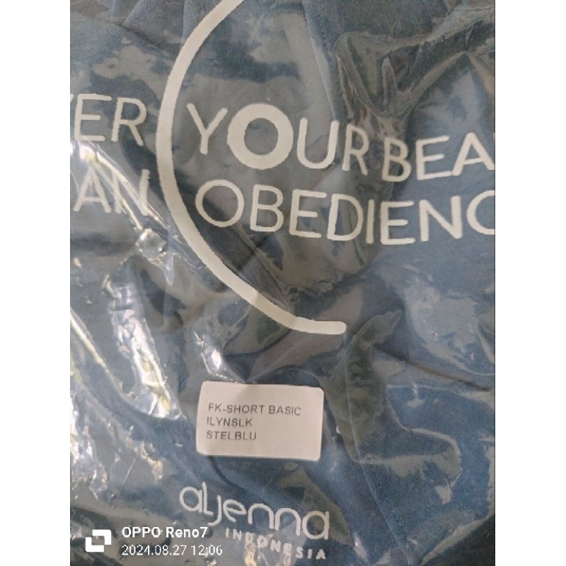 FK short basic Aljenna steel blue new with tag