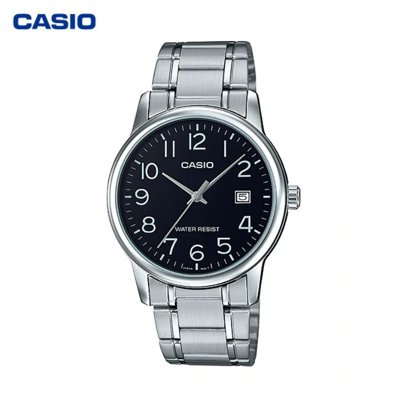 JAM TANGAN CASIO PRIA CASIO MTP-V002D-1B / MTPV002D CASIO ORIGINAL