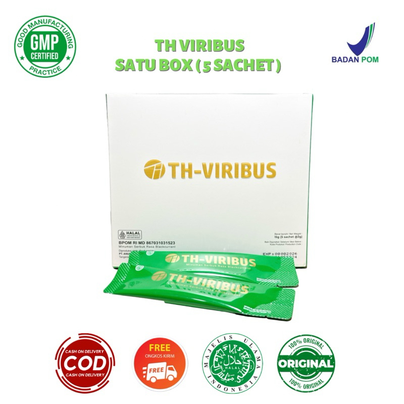 TH Viribus Suplemen Penambah Stamina (1 Box isi 5 Sachet) Original BPOM Tanpa Efek Samping