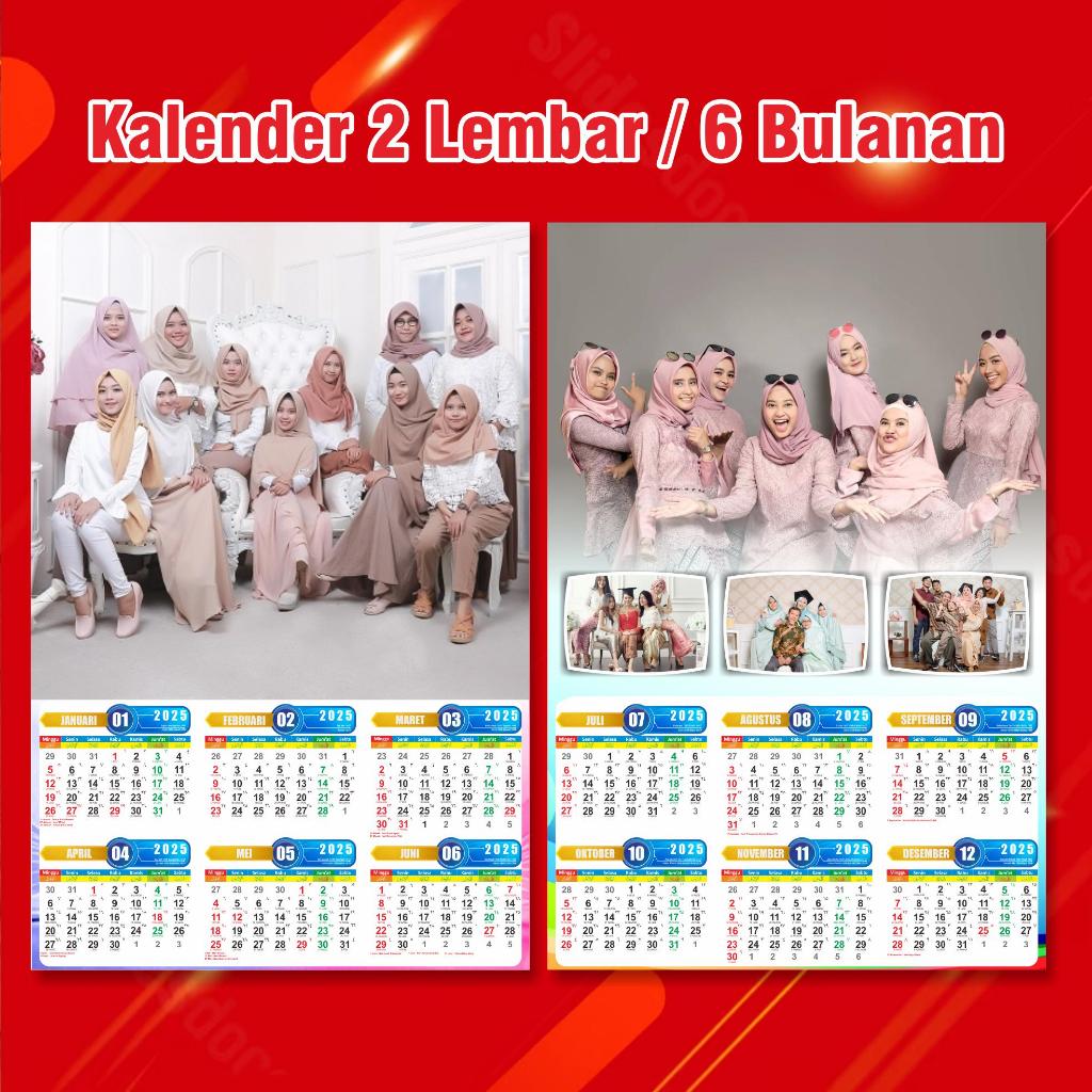

KALENDER DINDING ISI 2 LEMBAR | KALENDER DINDING 2025 | KALENDER FOTO | KALENDER CUSTOM