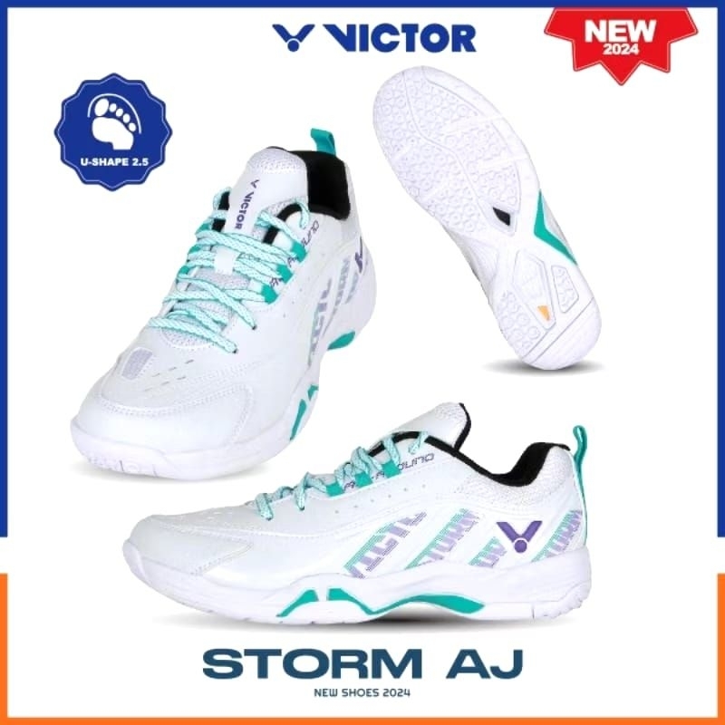 SEPATU BADMINTON VICTOR STORM AJ / SEPATU VICTOR STORM