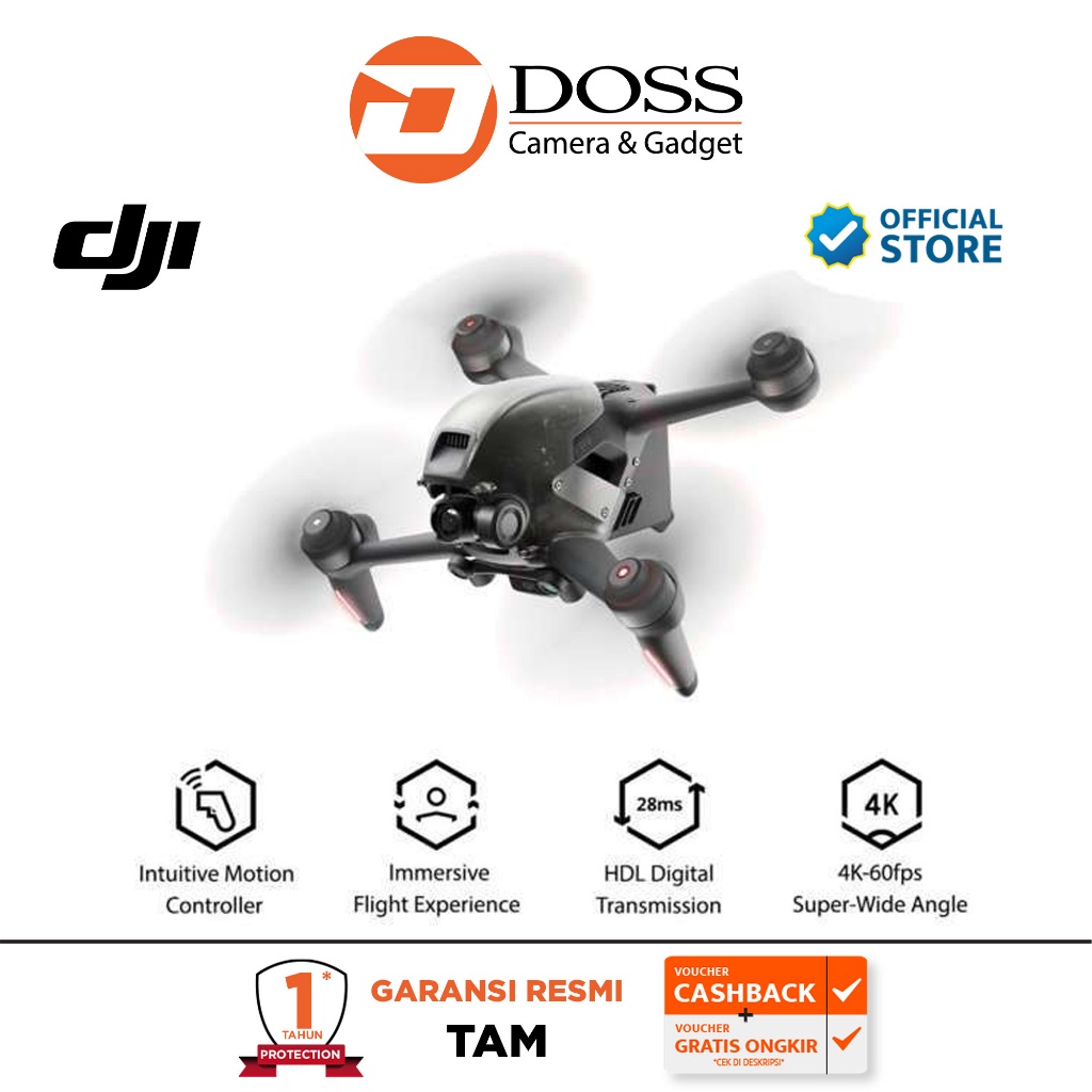 DOSS DJI FPV Drone Combo / DJI FPV Drone New FPV Goggles