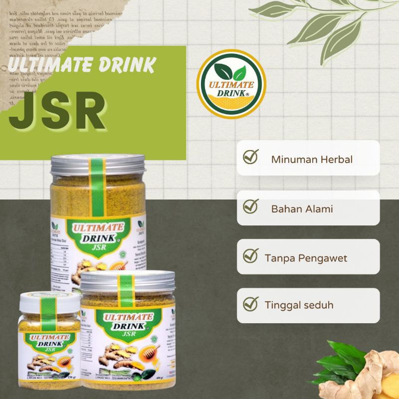 

ULTIMATE DRINK JSR Jamu Kesehatan Jamu Herbal Alami Serbuk Jamu Halal Minuman kesehatan Minuman herbal Minuman jamu Minuman serbuk jahe Minuman jahe Minuman jamu herbal kunyit serai madu jeruk nipis gula aren resep dr Zaidul Akbar dr Zaidul Akbar