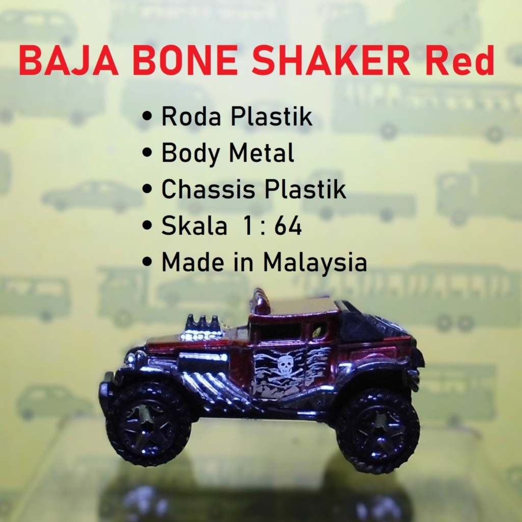 Hot Wheels Loose Baja Bone Shaker Red