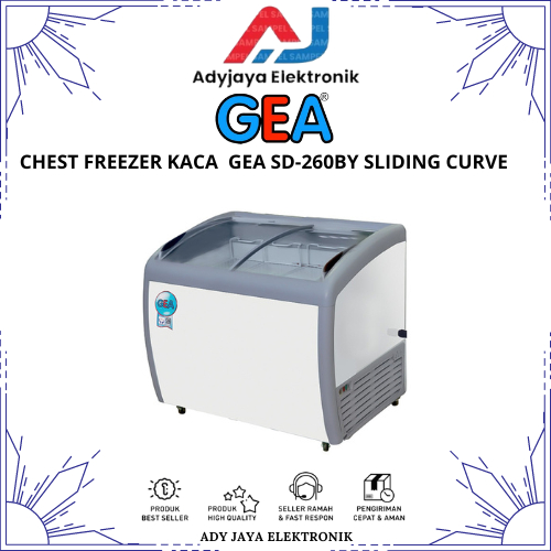 Chest Freezer Sliding GEA SD-260BY (260Liter)