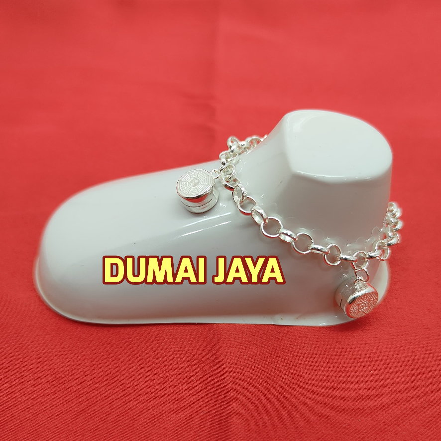 Gelang Kaki Perak Bayi Anak laki-laki & wanita model 4 gendang anti karat