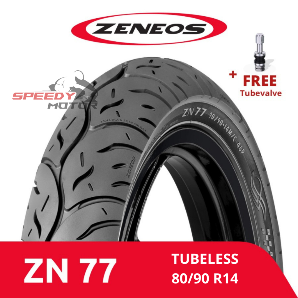 Ban Depan Motor Zeneos 80/90 -14 ZN 77 Tubeless Honda Beat Vario Suzuki